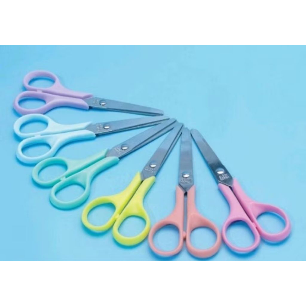 

Gunting Glory 4005, 5" Ujung Tumpul Warna Pastel / Alat Tulis Sekolah / Little Kim's Shop