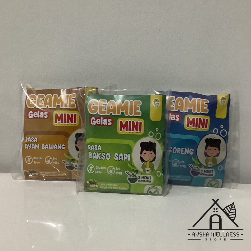 

￼Mie Gelas Geamie Mini Gluten Free dan Non MSG