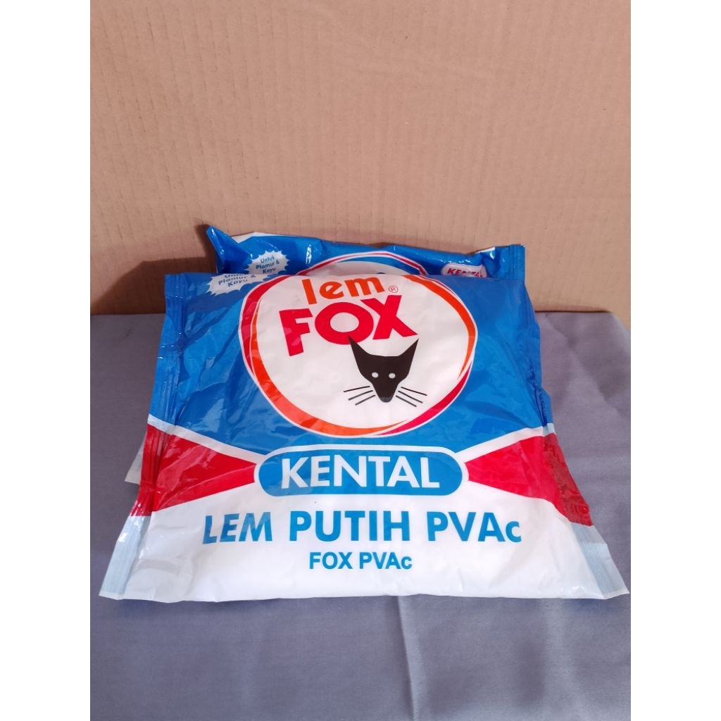 Lem Putih PVAc Fox 600g/Lem Plamur Kayu Fox Kental/Lem Fox 600g Fox