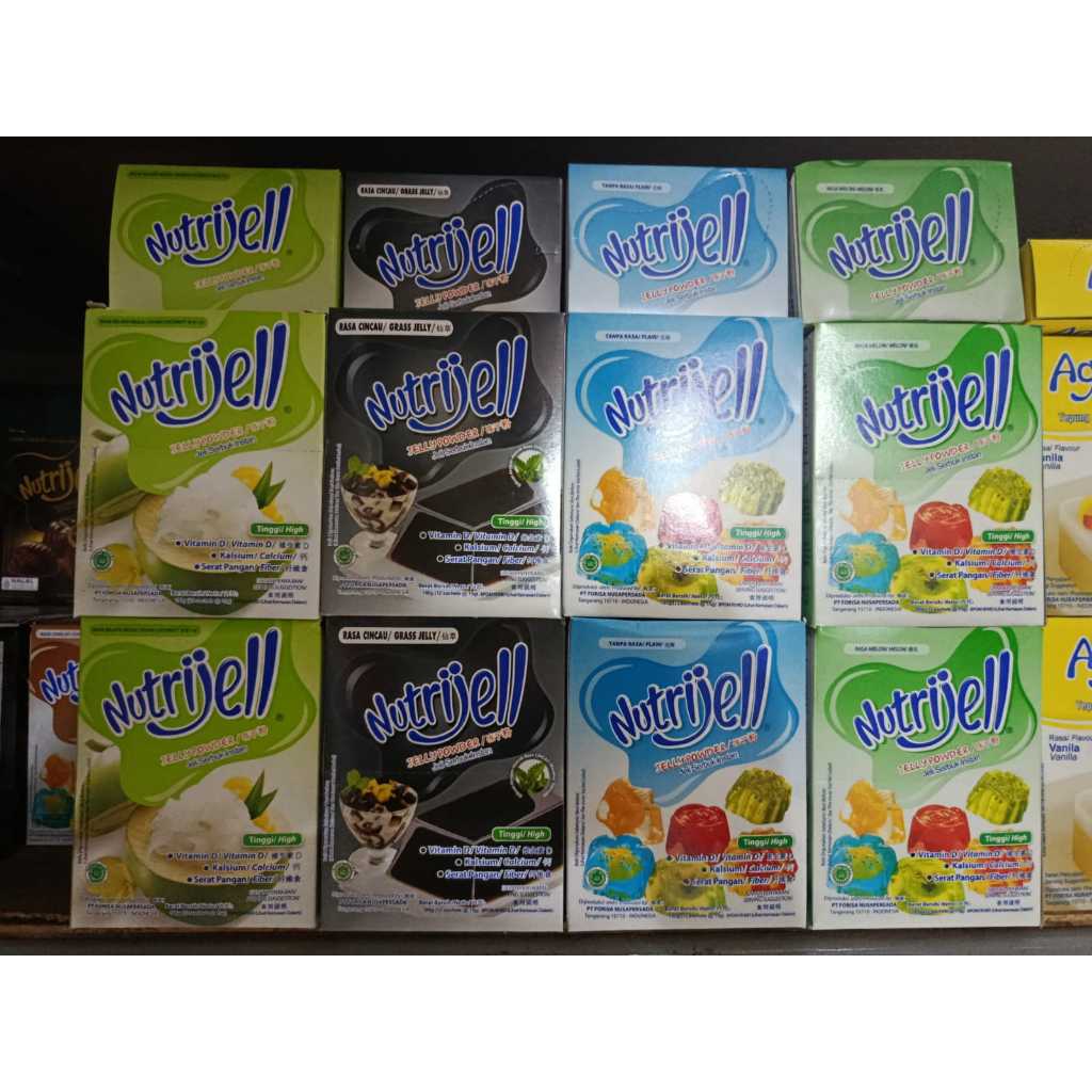 

Nutrijell Reguler Rasa Buah 1 Box ( 12x15 gr )