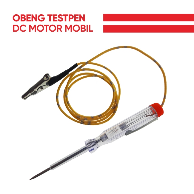 Obeng Tespen Kabel DC, Tespen Aki mobil dan motor, Tespen DC, Obeng