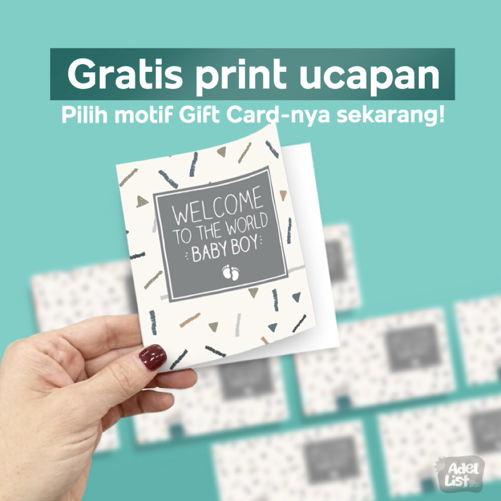 

Gift Card Welcome to The World Baby Boy GC004