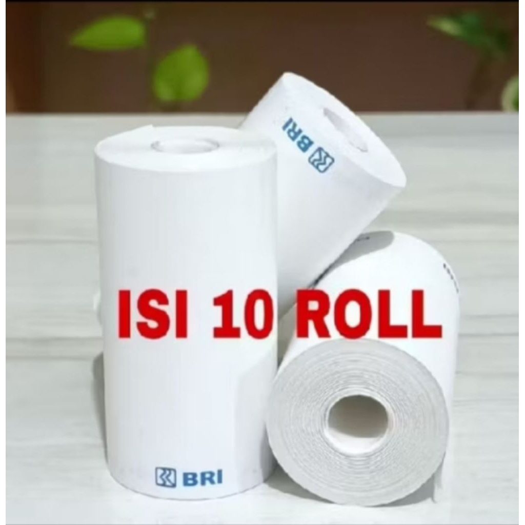 

10pcs kertas thermal logo Bank BRI 57/58x30mm