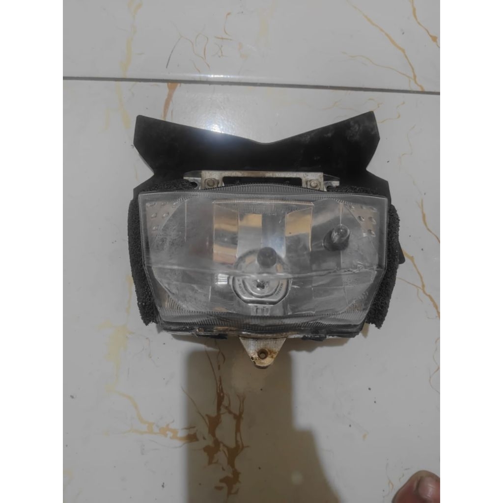 replektor lampu depan kawasaki klx 150 s klx lama original copotan