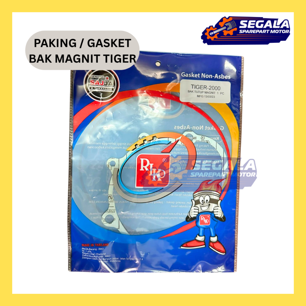 Paking Gasket Bak Magnit RIKO TIGER REVO TIGER 2000 MEGAPRO PRIMUS MP Lama GL PRO NEOTECH