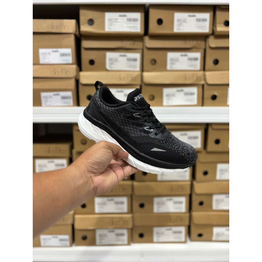 SEPATU RUNNING PRIA ASTEC KONGO RUNNING BLACK ASCFWM4FRCBL ORIGINAL BNIB SHOES