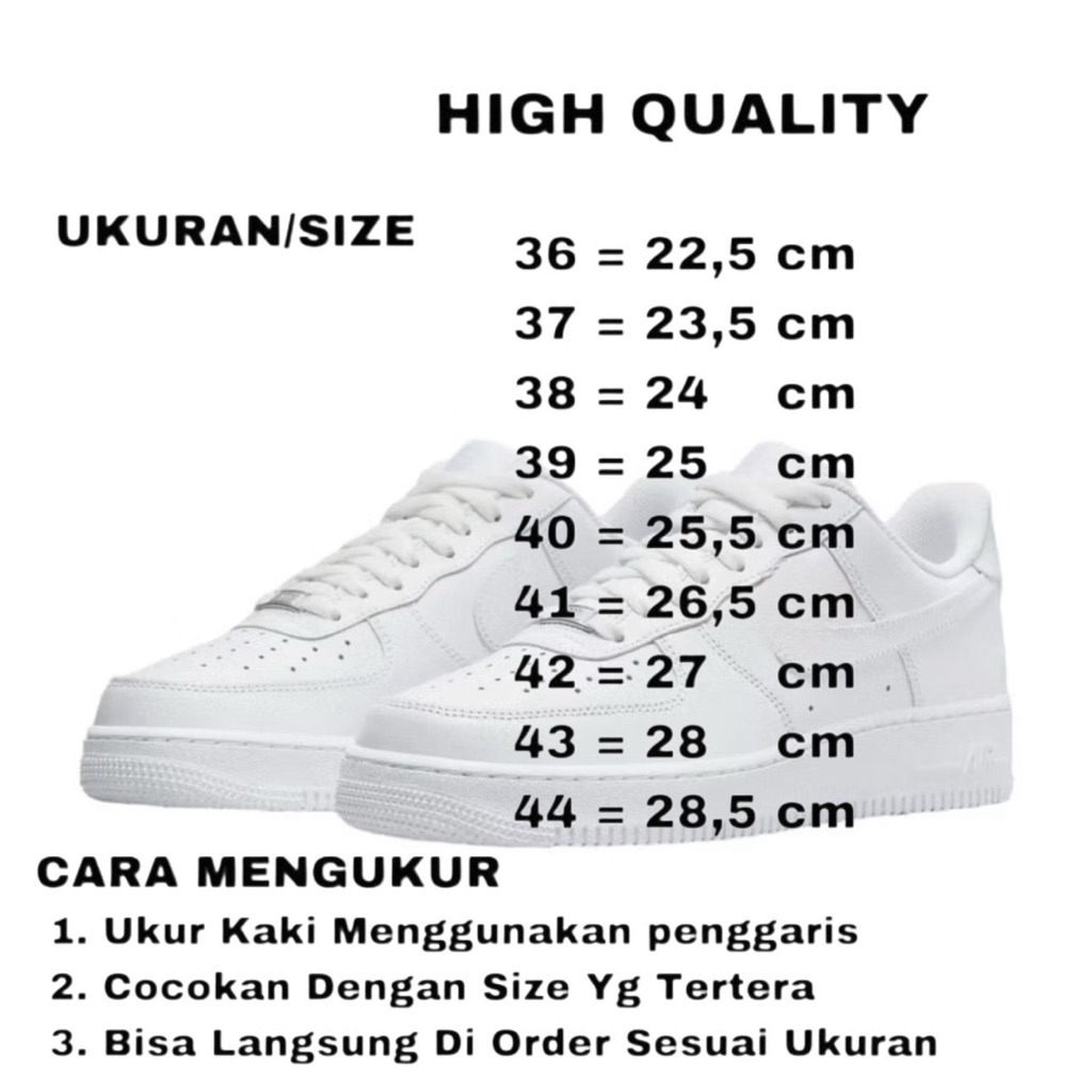Sepatu Sneakers Putih Polos Original