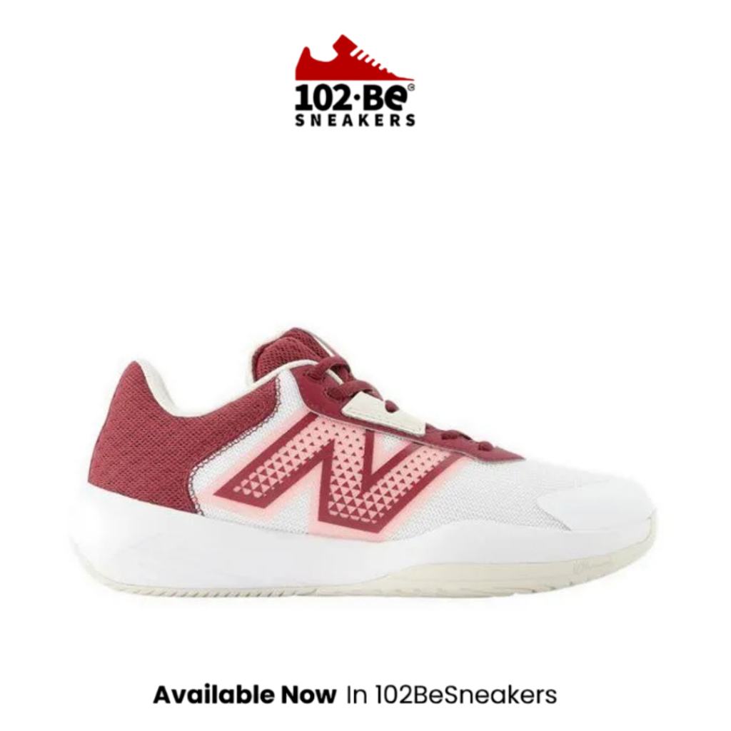 Sepatu NB 696 v6 Women's Tennis Shoes - White/Red Original