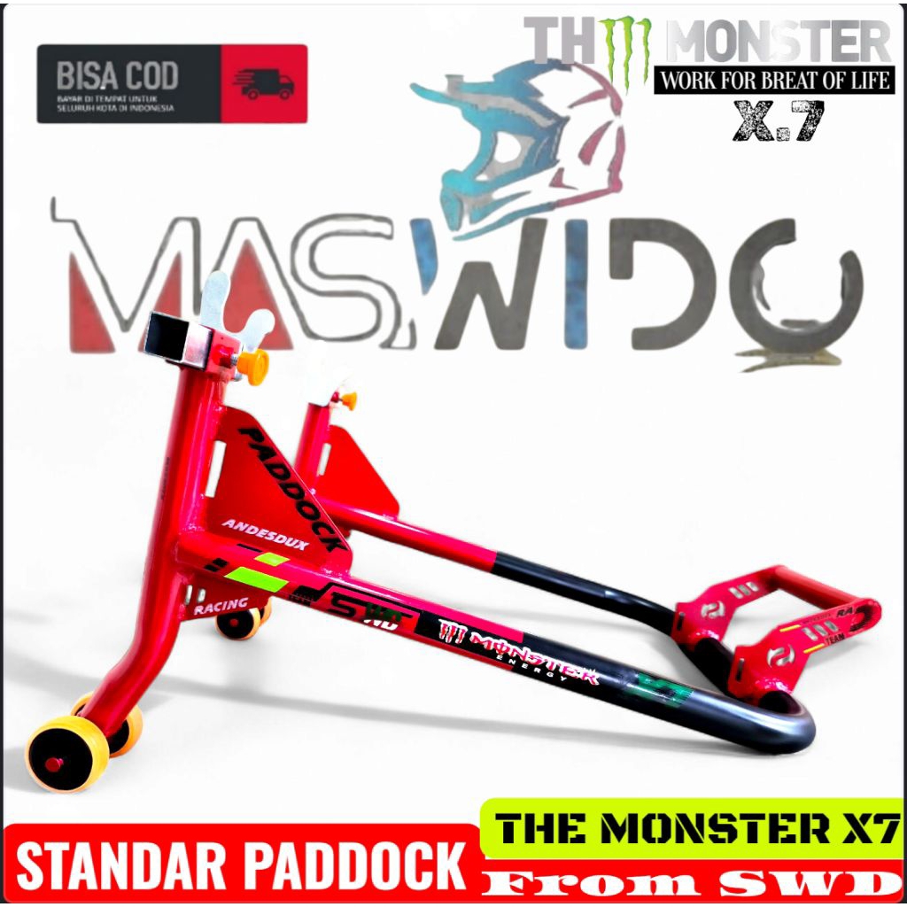 Paddock blakang THE MONSTER X.7 PNP Ninja r ninja rr ninja ss  ninja 250 zx25r R25 R15 Vixion CB150R