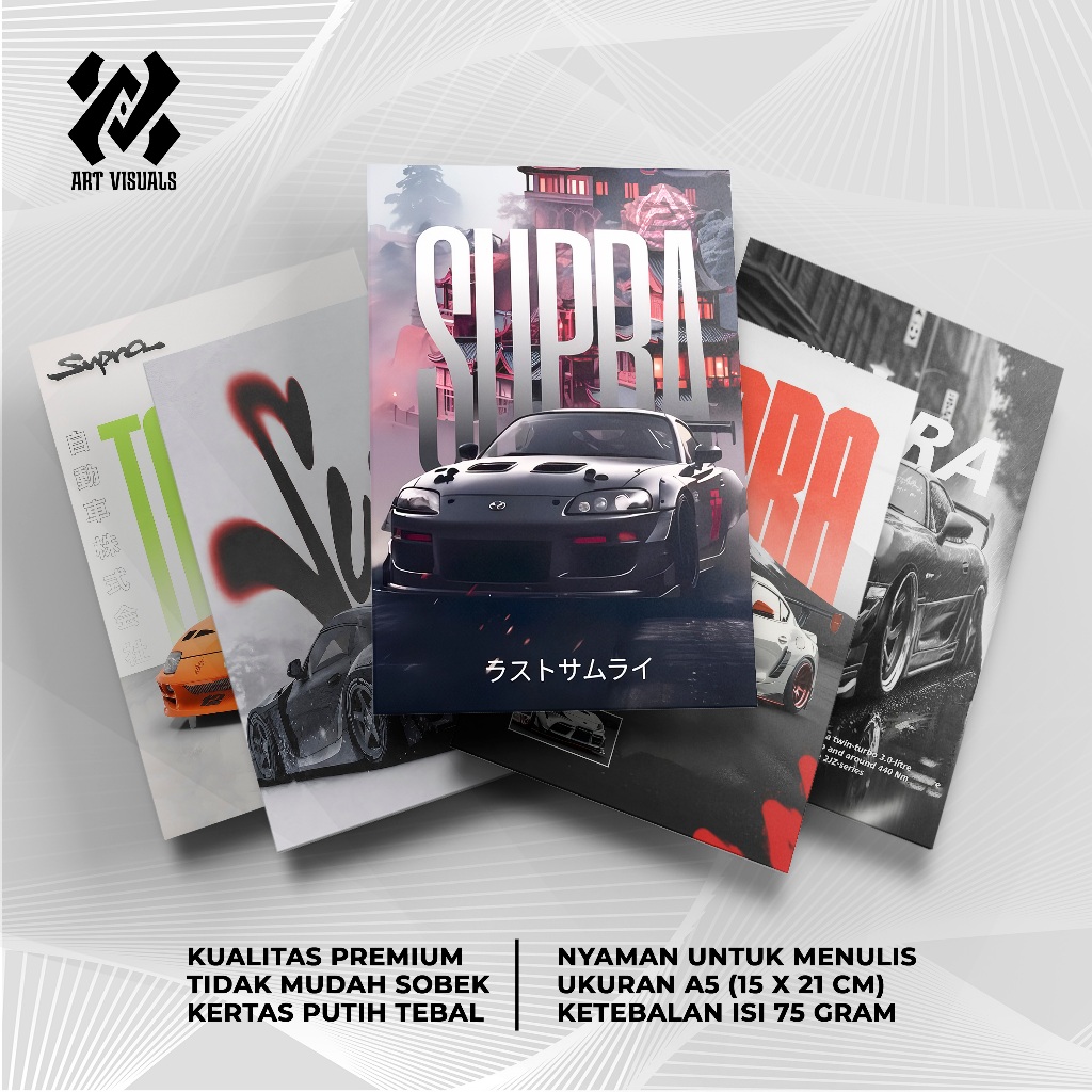 

Buku Tulis Custom Tema Mobil Supra Terlengkap Termurah Model Bebas Pilih Foto/Buku Tulis Sekolah/Buku Catatan