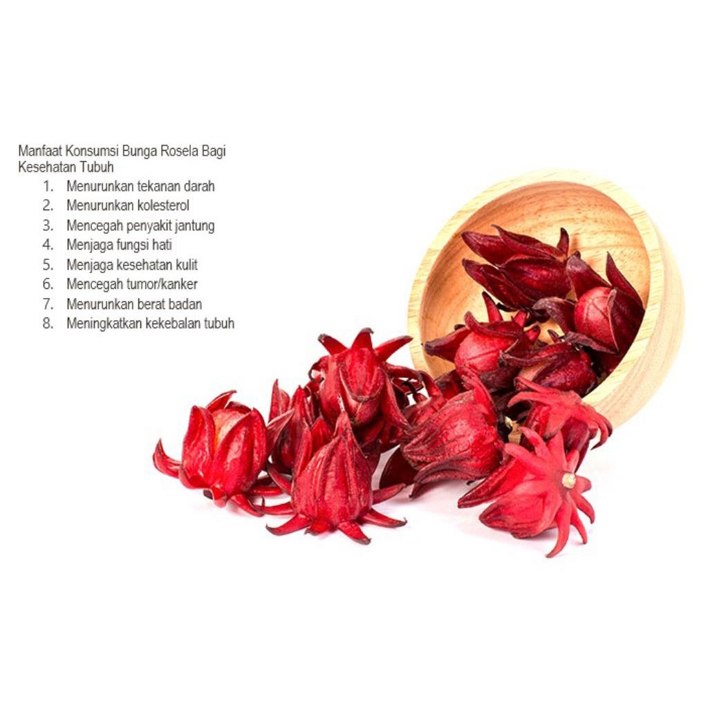 

Bunga Rosella Merah dan Ungu 35gr / Obat Kolesterol / Penurun berat badan / Pencegah Kanker