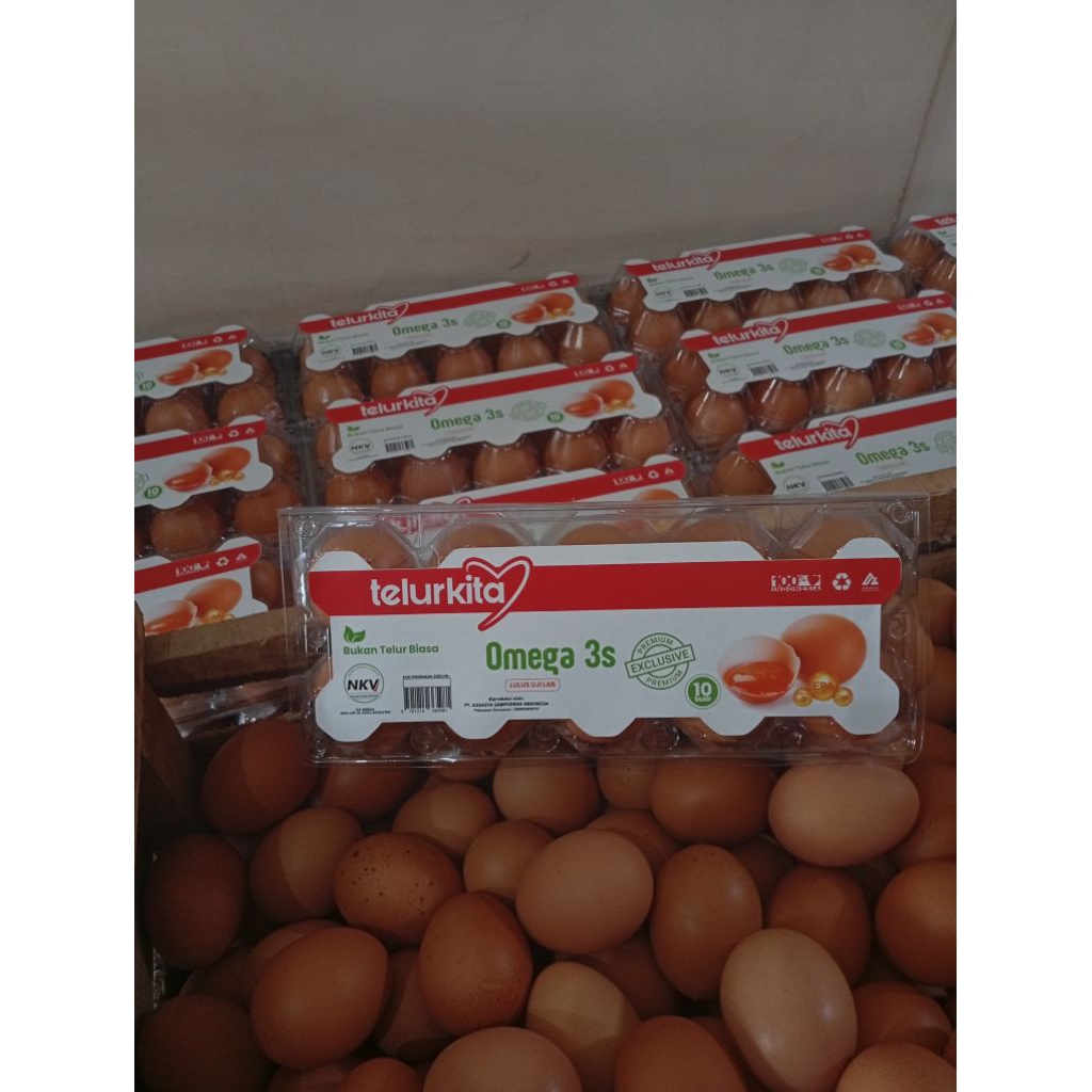 

Telur Omega 3 / 1pack isi 10 butir by "TelurKita
