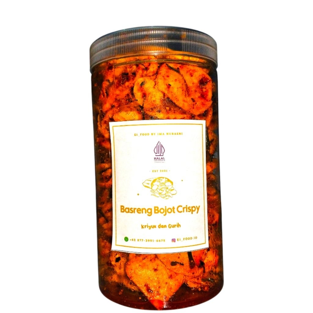 

Basreng koin bojot krispy Toples Sedang 350gram