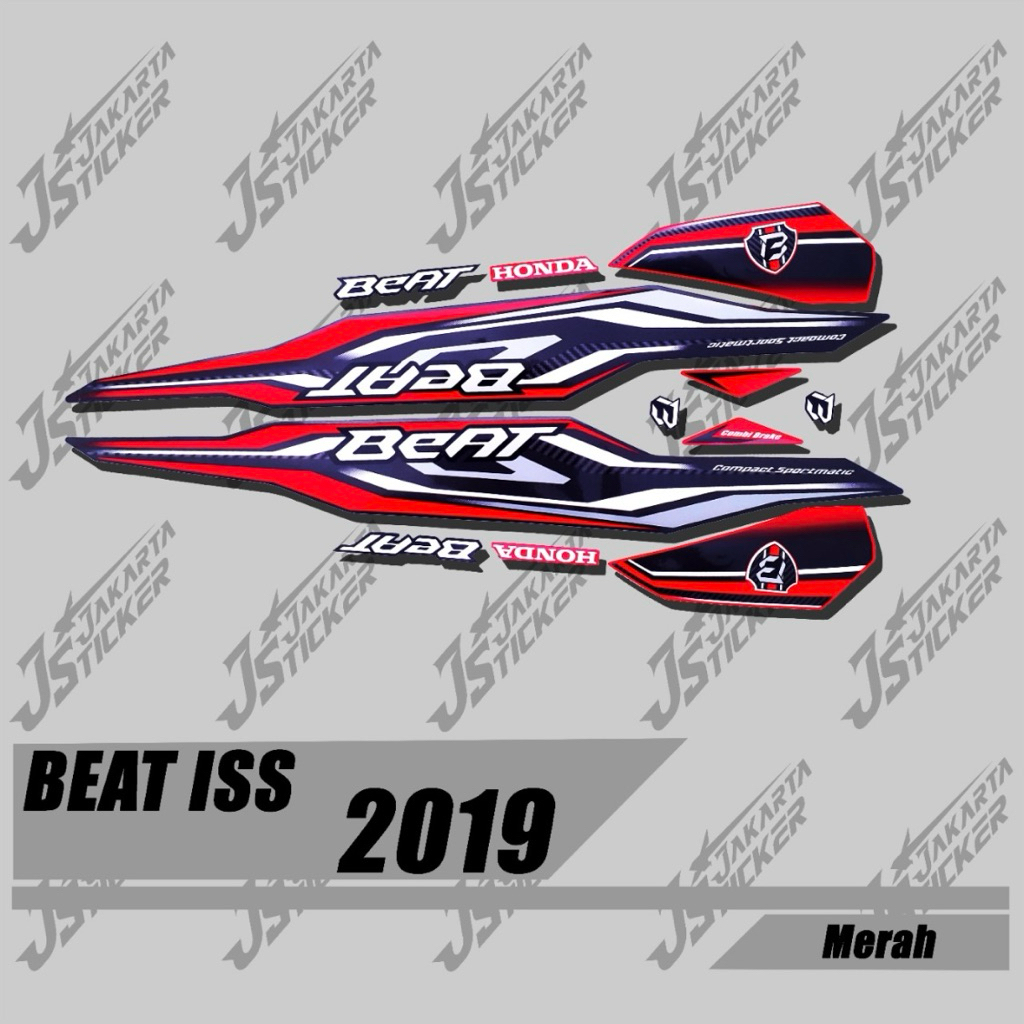 List Body Beat ISS PINK 2019 Striping Variasi Beat Sticker Bodi