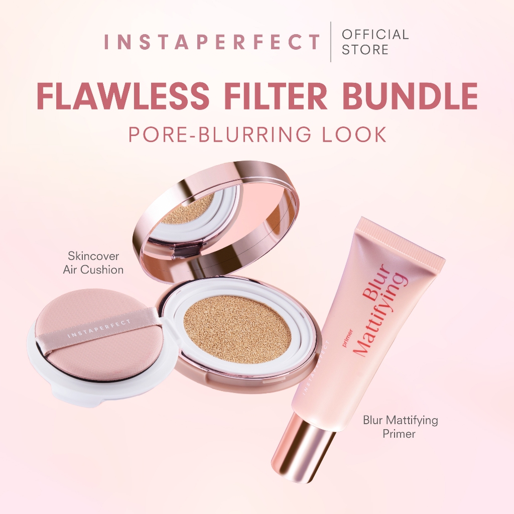 Instaperfect Flawless Filter Bundle (Skincover Air Cushion & Blur Mattifying Primer)