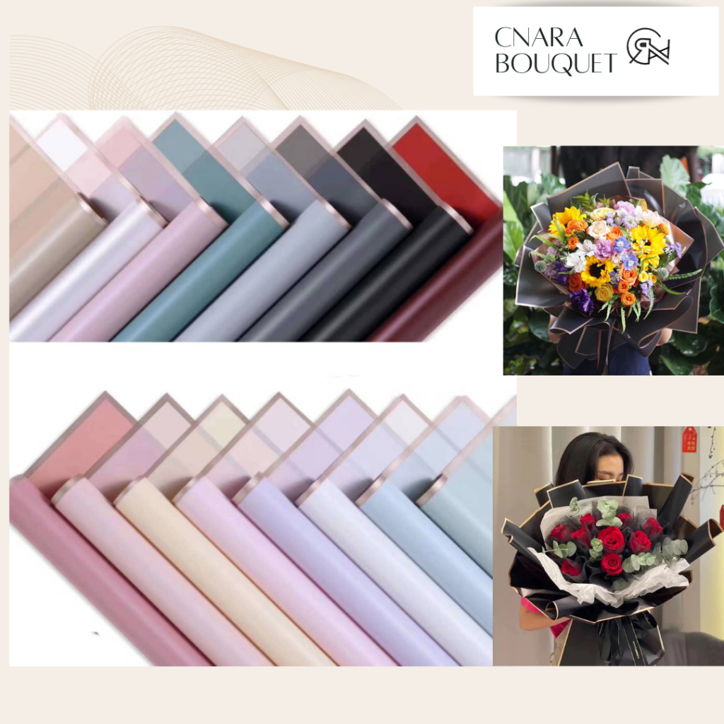 

Kertas Buket Cellophane Varian List Gold Emas