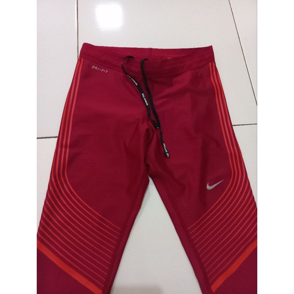 Celana Legging Sport Running Nike Power Speed Merah Size S