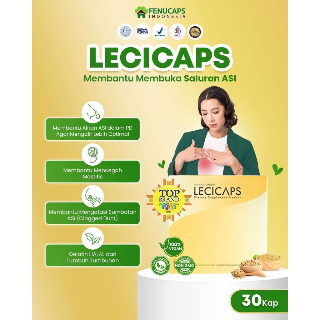 LECICAPS (PELANCAR SALURAN ASI - PD BENGKAK/TERSUMBAT)