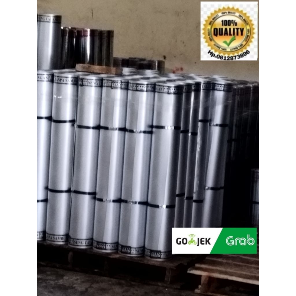 Seng galvalum Anti Karat 03mm.x lebar 120cm harga per roll