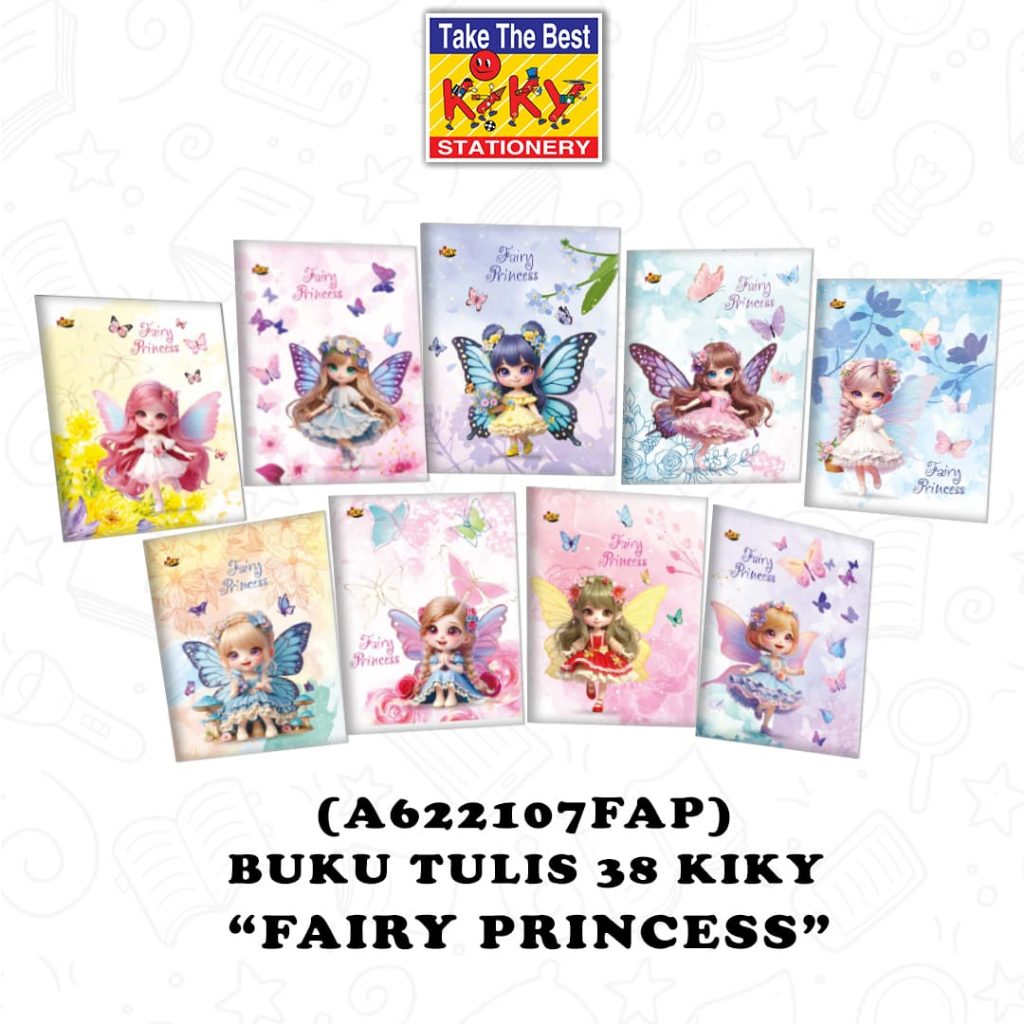 

KIKY Buku Tulis 38 Lembar - 1 Pak 10 Buku Polos Garis Hitam