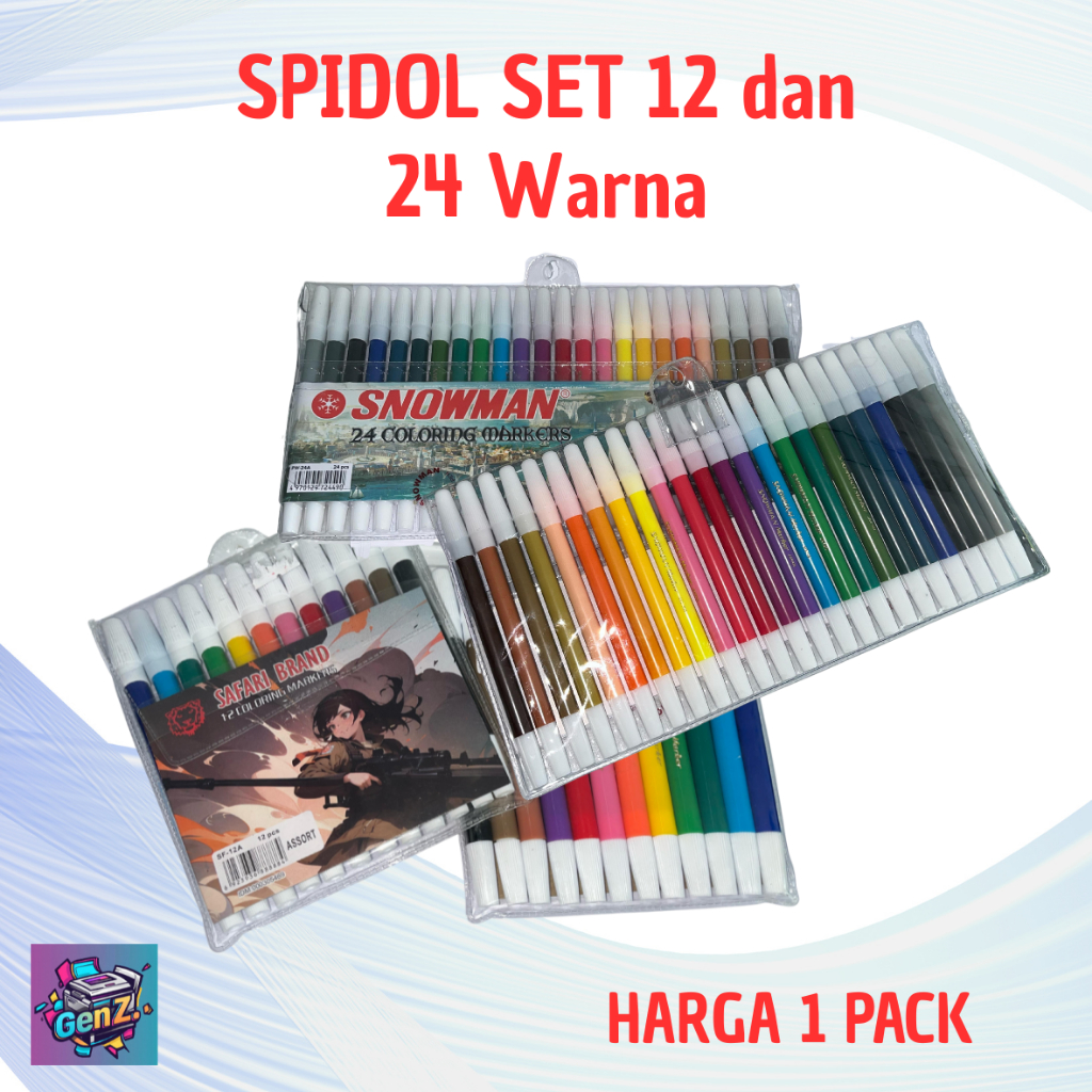 

SPIDOL SET 12 WARNA & 24 WARNA