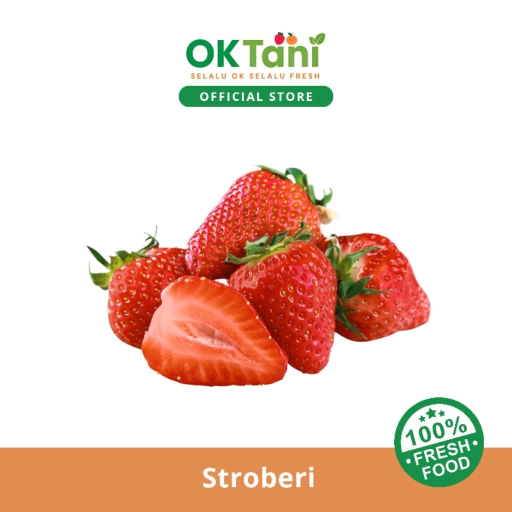 

Stroberi Segar Premium Murah - 250gram 500gram 1kg