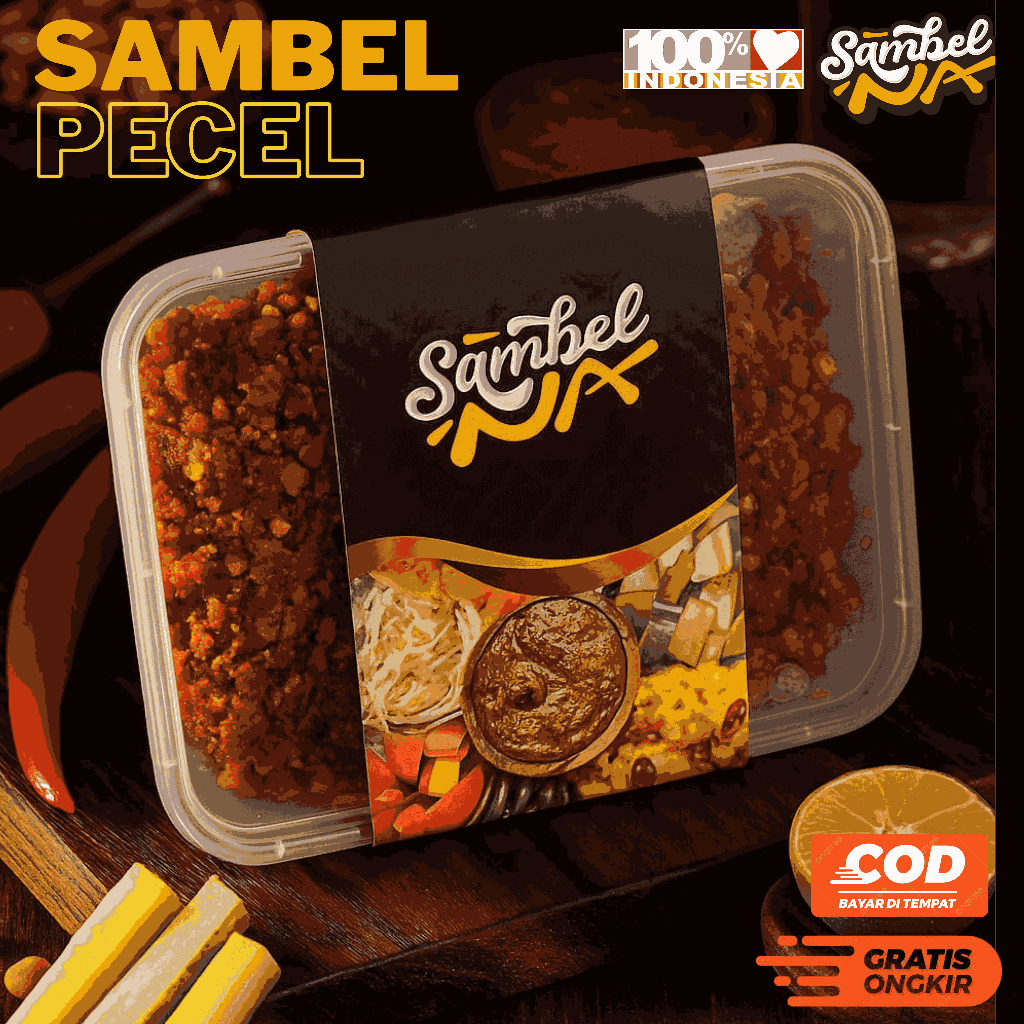 

Sambal Pecel Ponorogo Bumbu Pecel Asli Tanpa Bahan Pengawet Sambal Pecel BukNa / 250g