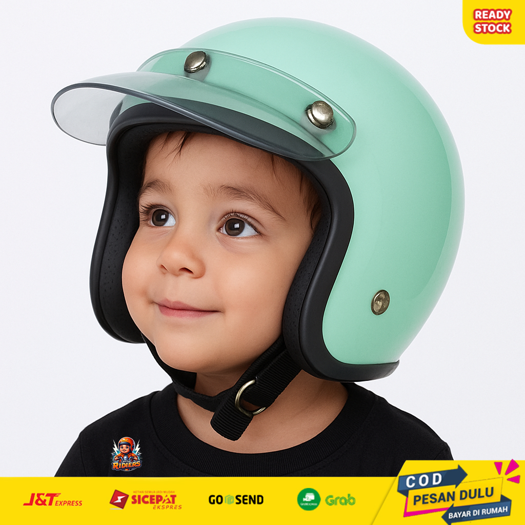 Helm Laki Laki Perempuan 1 2 3 4 5 6 Tahun SNI / Helm Anak