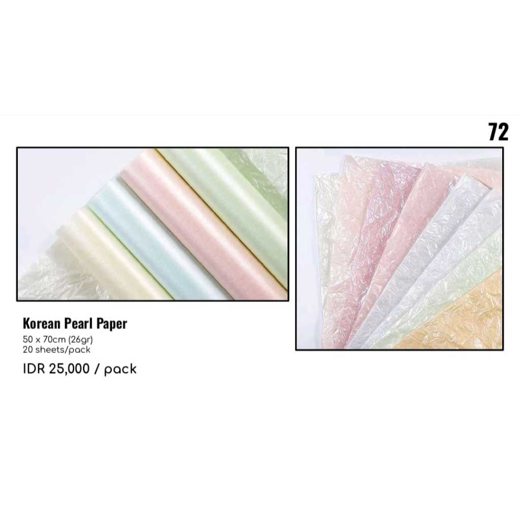 

MY Supplies - Flower Wrapping Paper Korean Pearl Paper Kertas Bungkus Buket Bunga Mutiara