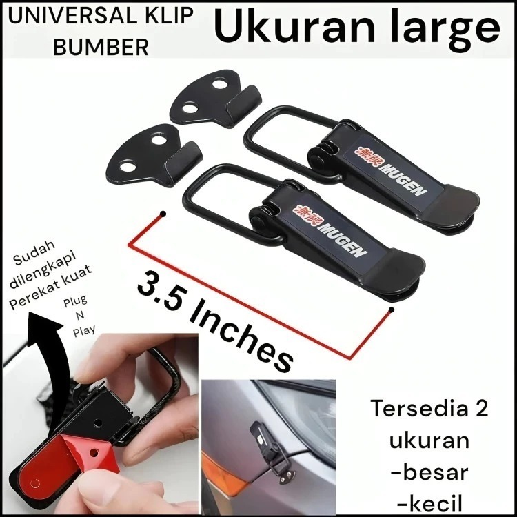 Universal Clip Bumper besar ( L ) Momo Mugen TRD / UNIVERSAL CLIP BUMBER MOBIL UNIVERSAL VARIASI MOB