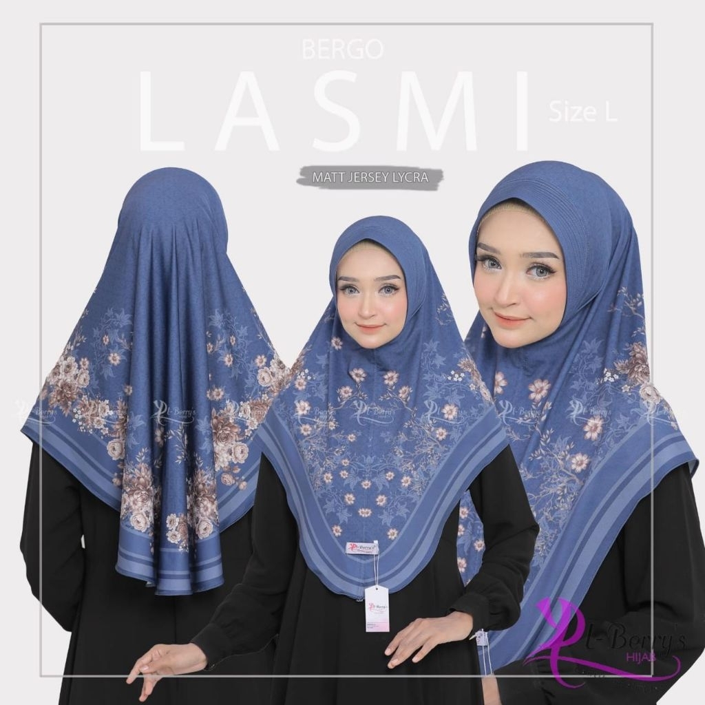 HIJAB INSTAN EL BERRYS LAZMI//HIJAB MOTIF