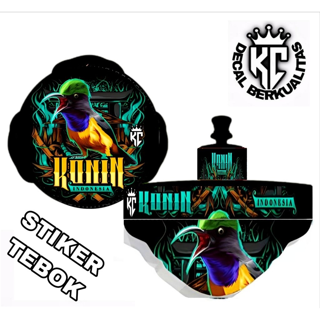 STIKER Sangkar Lovebird Decal Konin