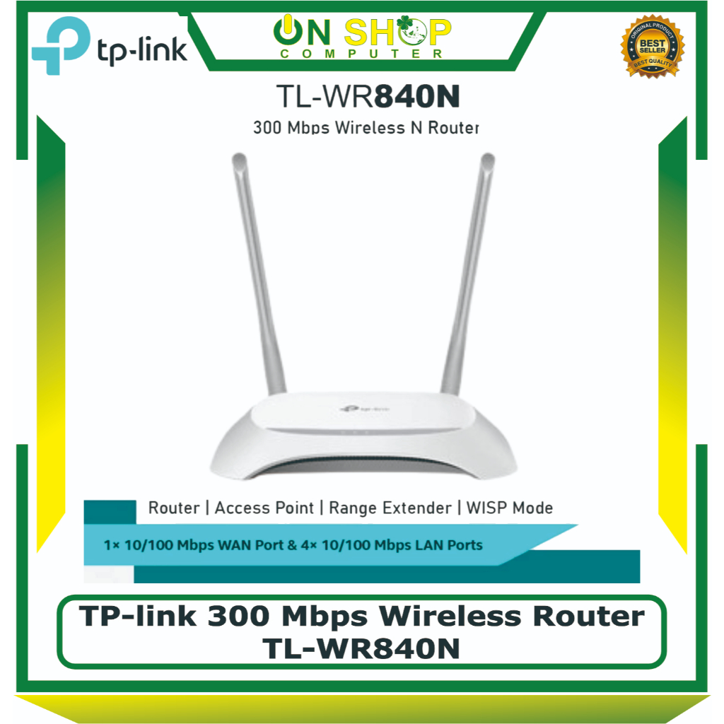 TPLink TL-WR840N TL-WR840N TL-WR844N  Router Wireless 300Mbps 2 Antena TL WR840N WR840 WR840N WR820 