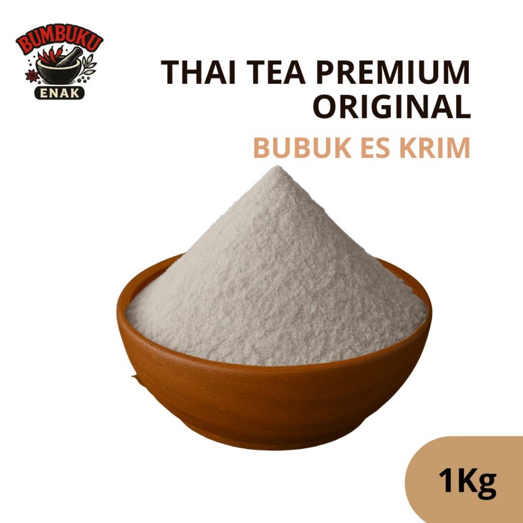 

Bubuk Es Krim Thai Tea Premium 1Kg – Rasa Asli Thailand, Lembut & Creamy, Mudah Dibuat di Rumah!