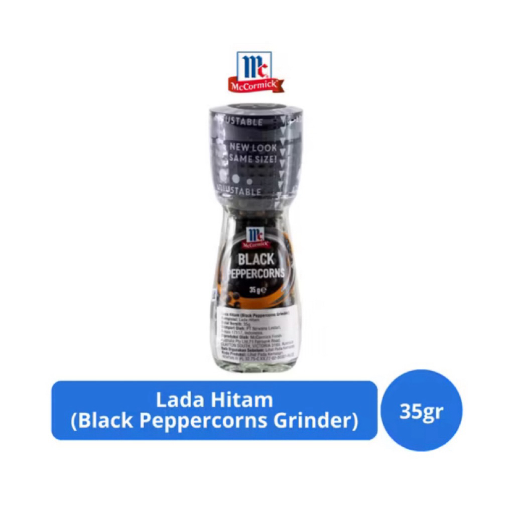 

McCormick Lada Hitam Utuh Grinder 35g – Rasa Lebih Fresh & Aromatik