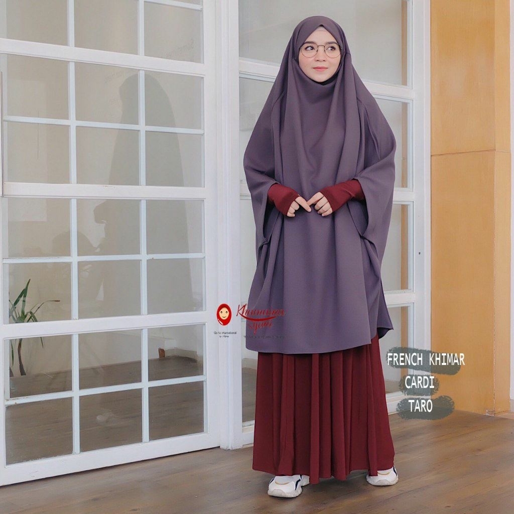 EY - FRENCH KHIMAR CARDI DAILY KHUMAIRA SYAR'I