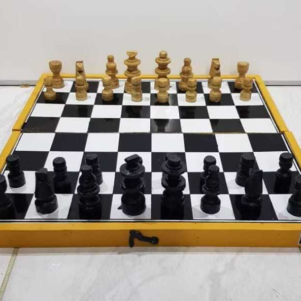 [LOKAL] Catur Kayu Lipat Sinar Abadi / Flip Cjess Wood Board Sinar Abadi Produk Lokal
