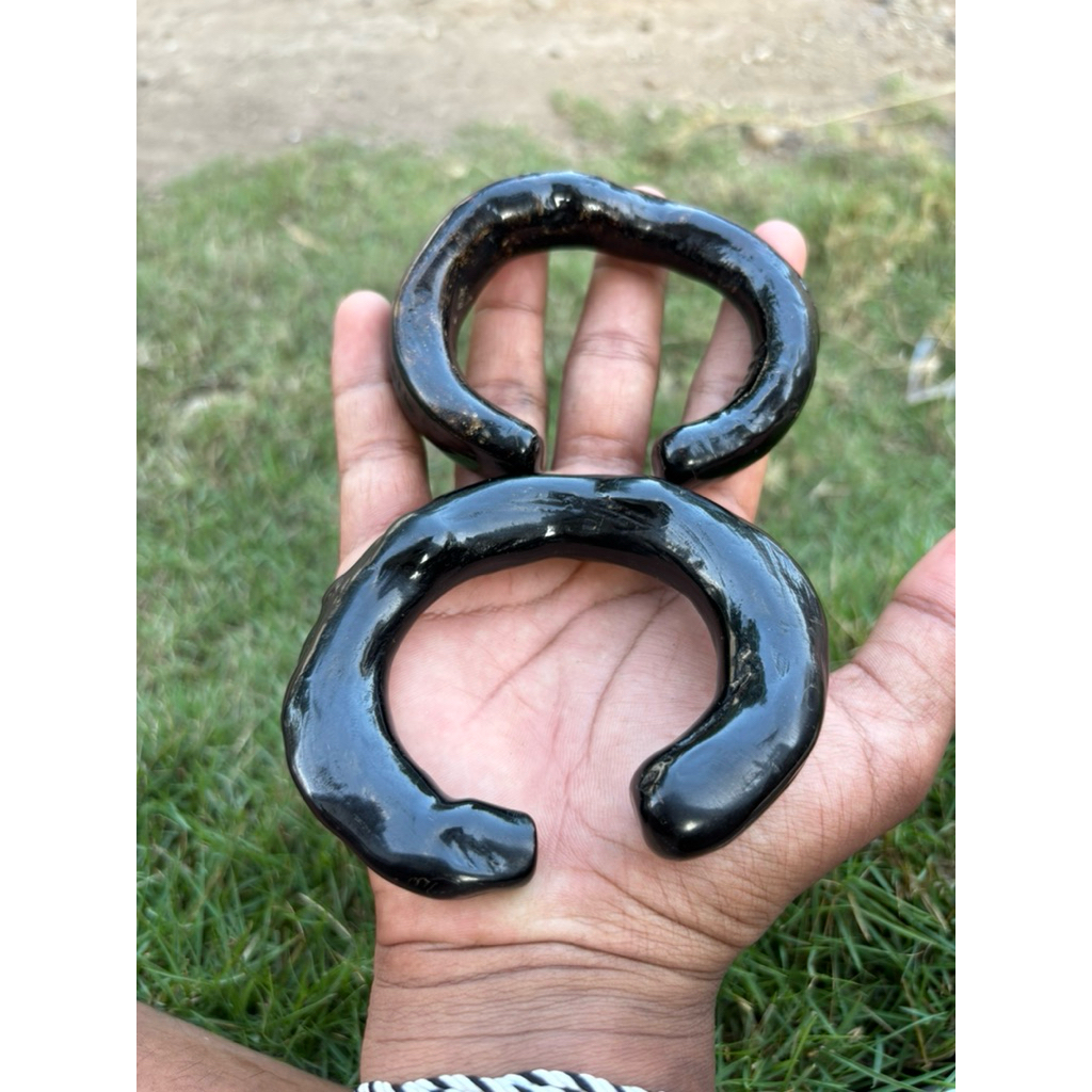 gelang akar bahar hitam jumbo model c