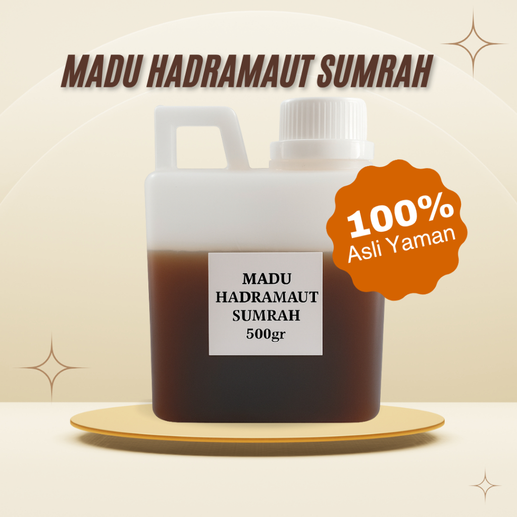 

Madu Hadramaut Sumrah Asli Yaman 500gr – Madu Arab Premium | 100% Murni & Kental Tanpa Campuran