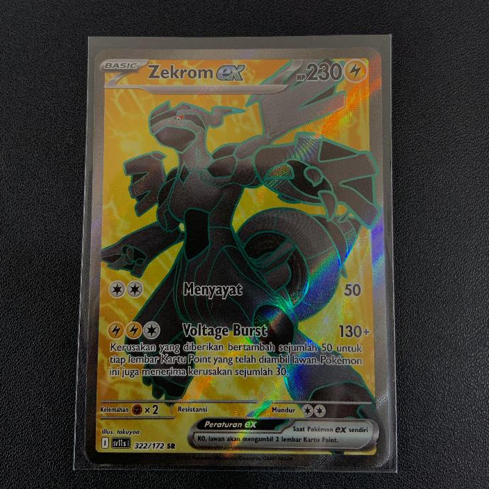 Pokemon TCG Indonesia sv11s Zekrom Ex 322/172 SR