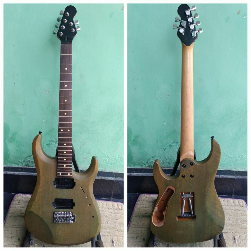 body + neck gitar listrik original model John Petrucci, banyak BONUS nya