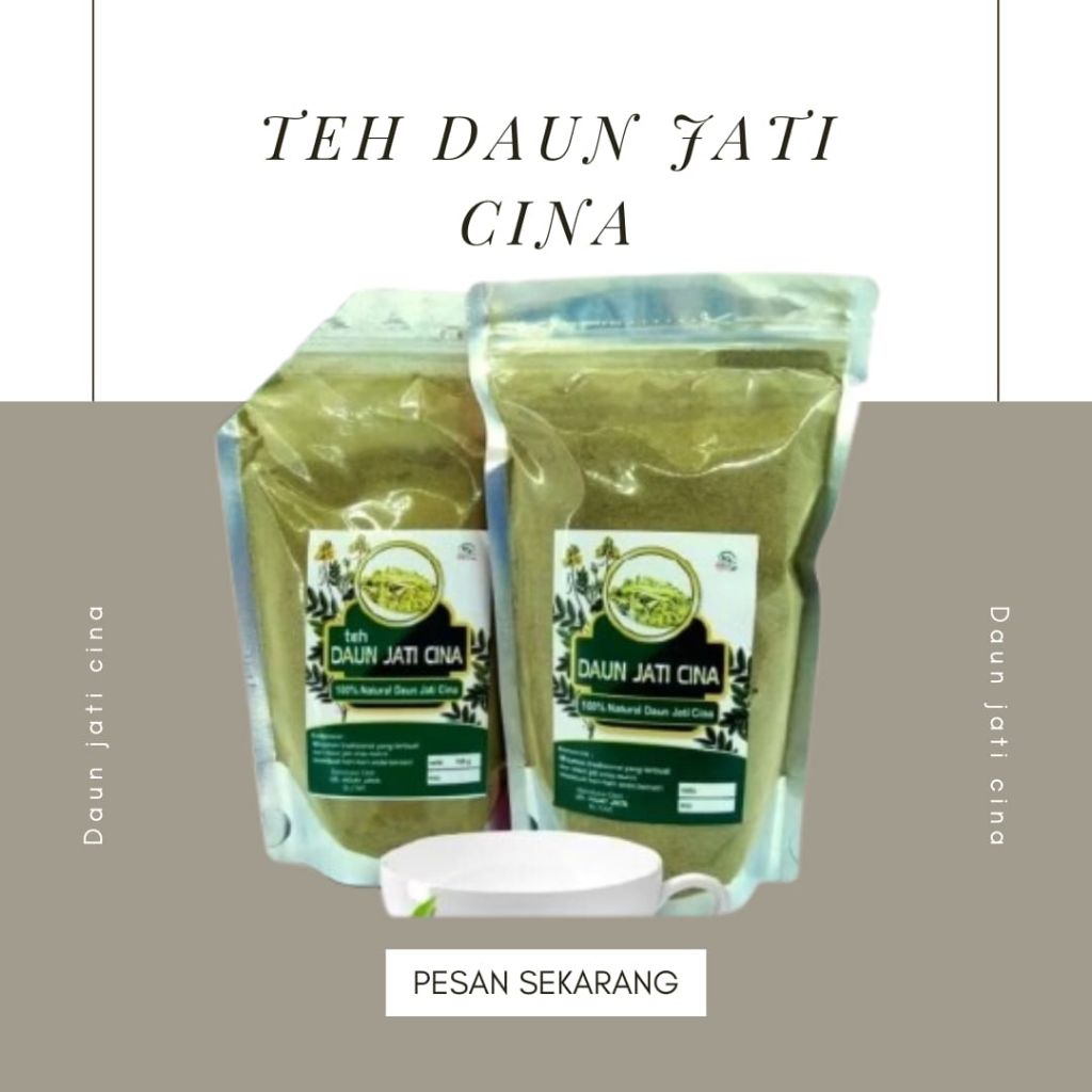 

Powder Daun jati cina 200gr murni tanpa campuran