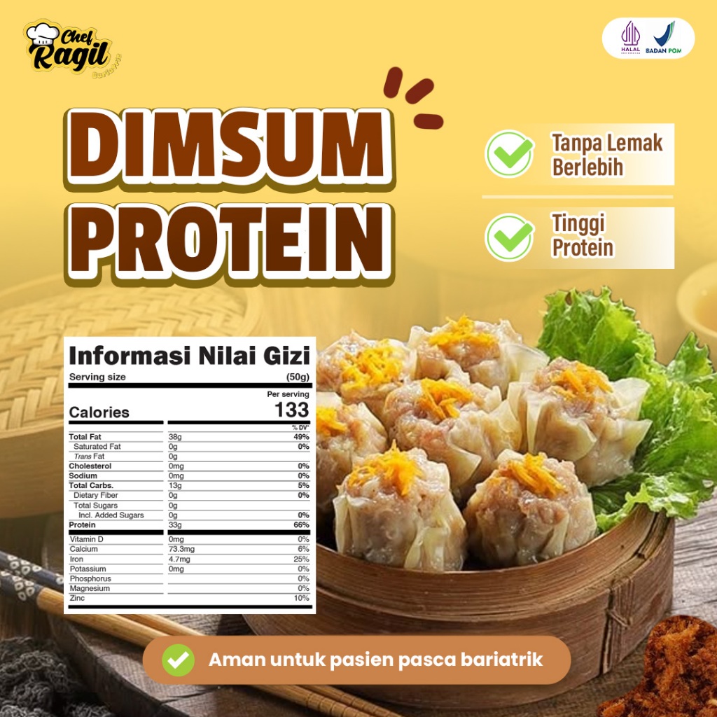 

Dimsum Ayam Sehat Premium – Tinggi Protein, Rendah Lemak
