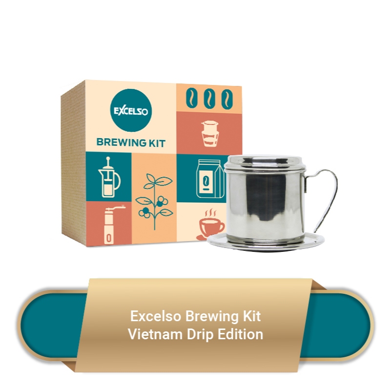 

Excelso Brewing Kit Vietnam Drip Paket Alat Seduh + Kopi Bubuk