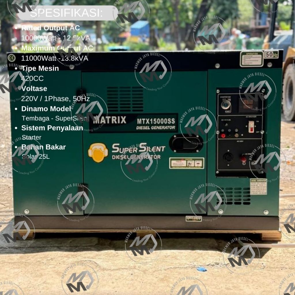 Genset SuperSilent Matrix MTX15000SS - 11000Watt