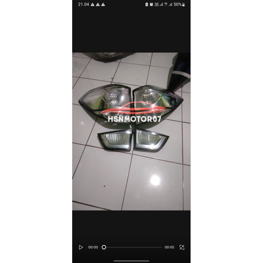 Stoplamp lampu belakang mobilio original custom mika clear