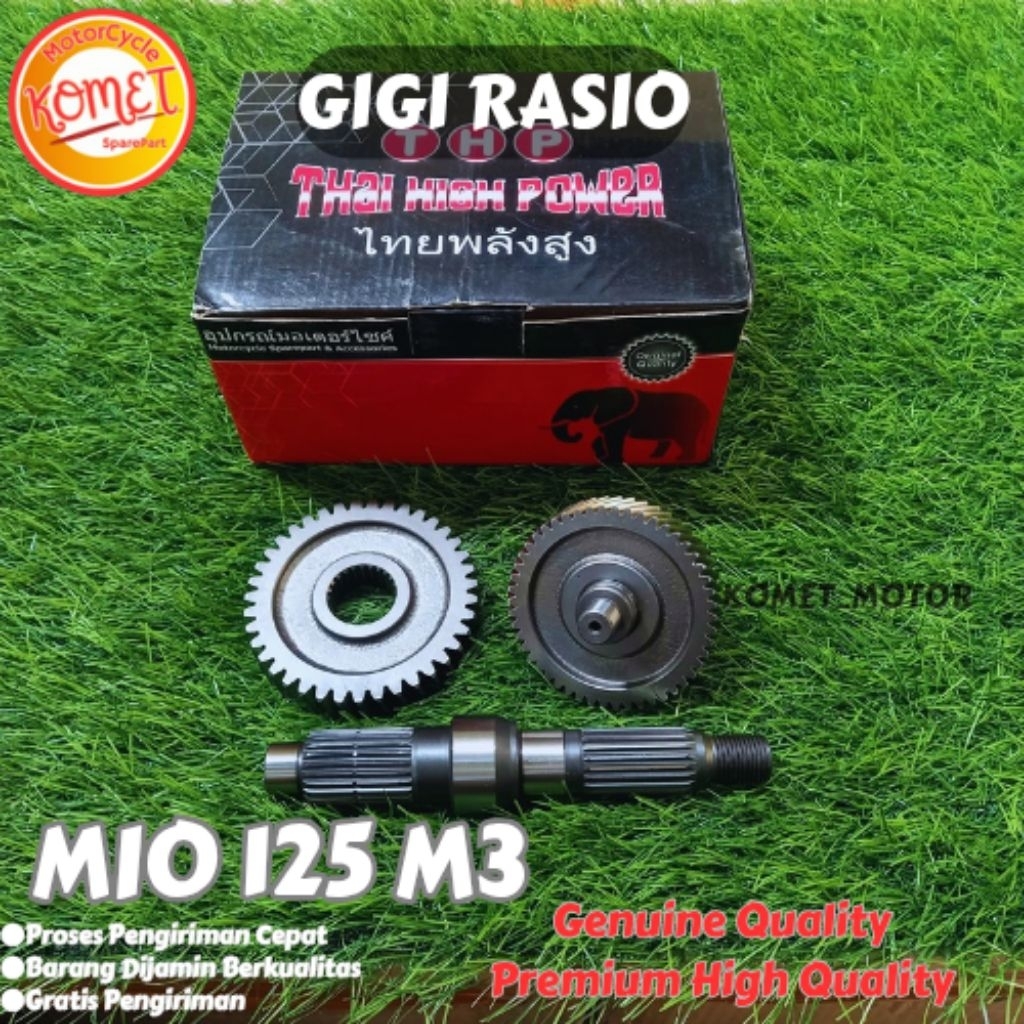 [KOMET] GEAR GIGI RASIO GEAR BOX SET MIO M3/FINO 125/SOUL GT/XRIDE 125 [THP]