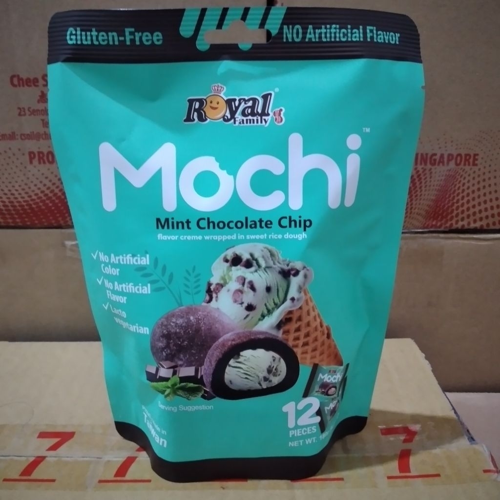 

royal famili mochi mint chocolate chip 180 gr [ isi 12 pcs ]