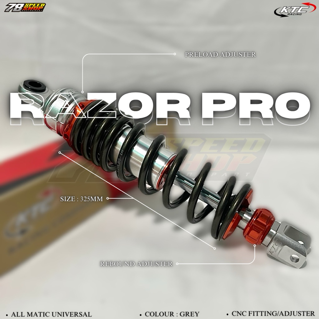 KTC RAZOR PRO Shock Breaker Ktc Klik Fungsi Skok Shok Vario Beat Mio Shok Matic Belakang KTC Origina