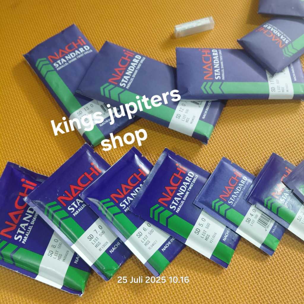 ECER NACHI Mata bor besi 1mm 2mm 3mm HSS Mata bor HSS Mata bor besi HSS MATA BOR BESI